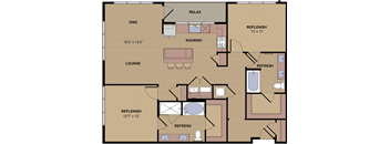 B2D_2BD 2 Bath_1300sqft.