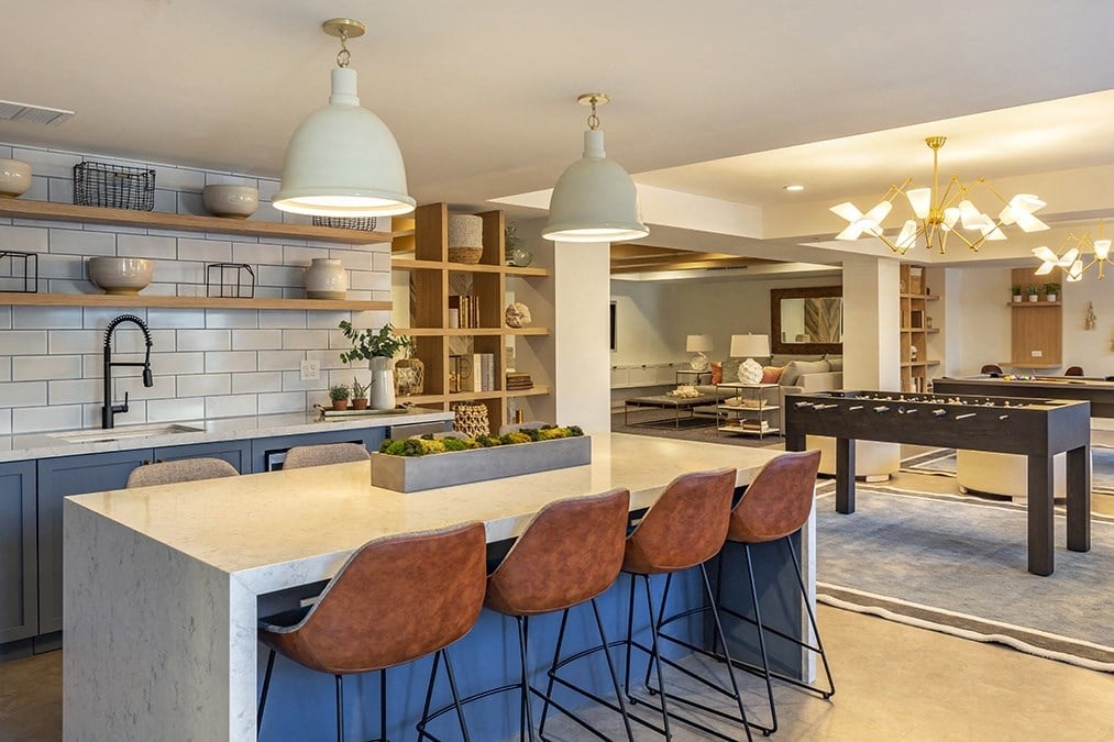 Clubhouse Kitchen and Game Room