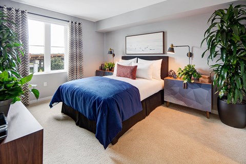Interior Model Bedroom with windows