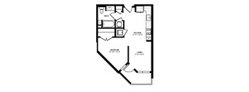 A1E_1 BD 1 Bath_648sqft.