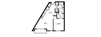 A1K_1 BD 1 Bath_701sqft
