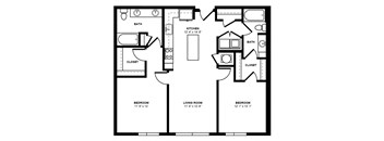 B2B_2 BD 2 Bath_1090sqft