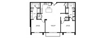 B2E_2 BD 2 Bath_1361sqft.