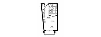 S1C_Studio 1 BAth_501sqft.