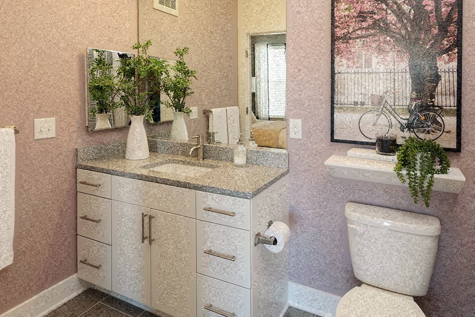 a bathroom with a toilet and a sink and a mirror