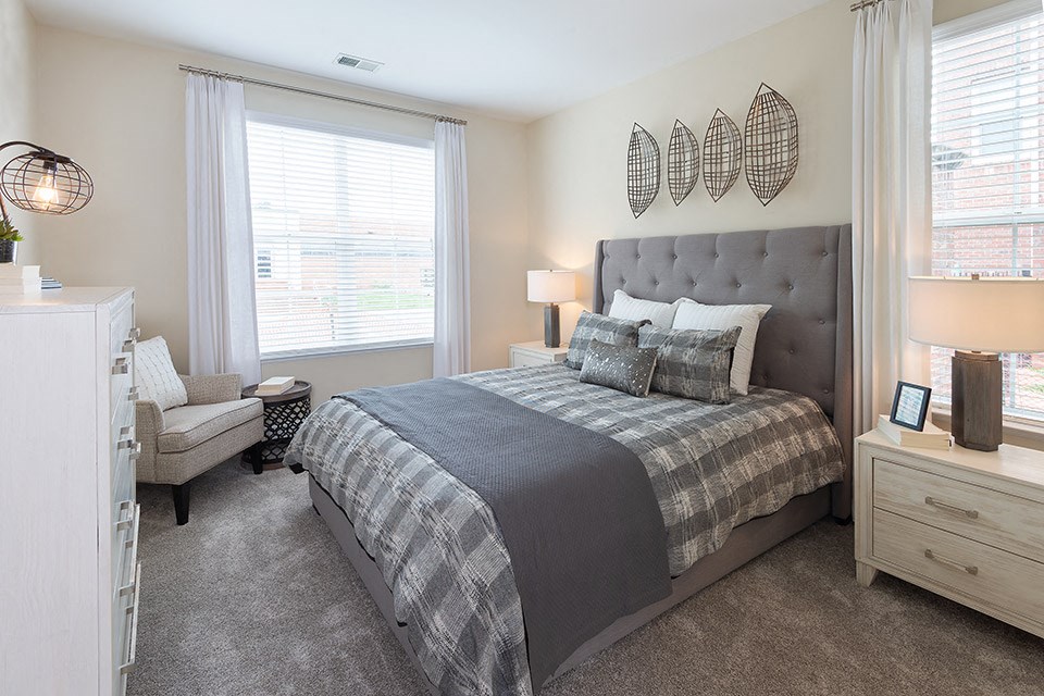 Bedroom With Expansive Windows at Bell Annapolis on West, Annapolis, 21401