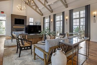Interior Clubhouse resident lounge with seating - Photo Gallery