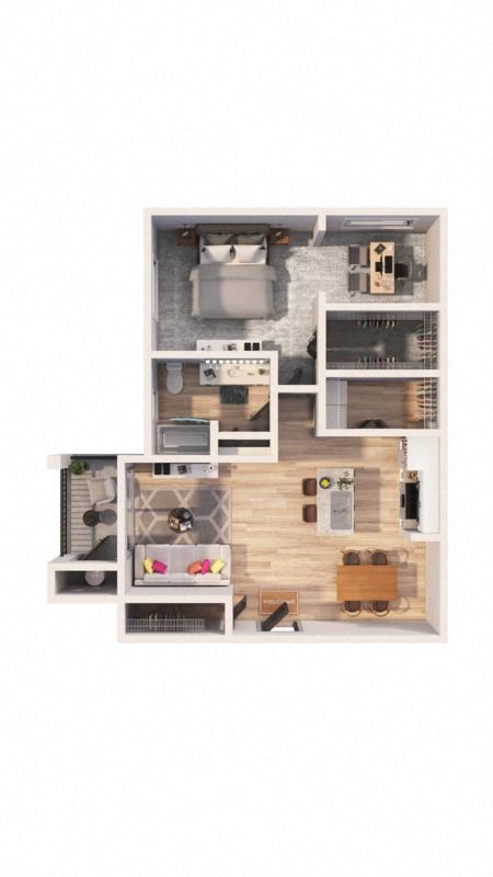 a floor plan of a house