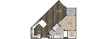 Bell CityLine A1B 1bed 1ba 720 sqft.