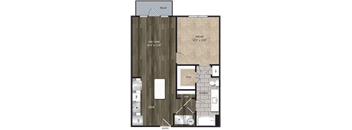 Bell CityLine A1C 1bed 1ba 744-792 sqft.