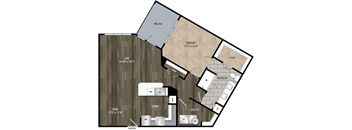 Bell CityLine A1H 1bed 1ba 967 sqft