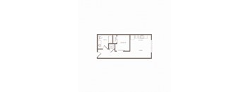 bedroom floor plan of a 1 bedroom apartment at the knightsbridge apartments in boston