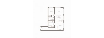 bedroom floor plan | the social at stadium walk apartment homes for rent in ft lauderdale