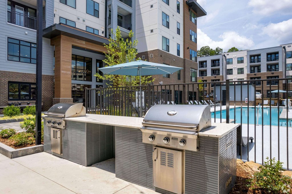 our apartments showcase a swimming pool