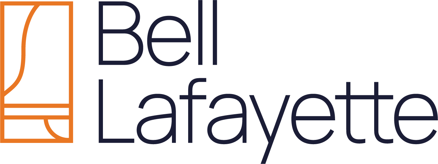 Bell Lafayette logo with a green background.