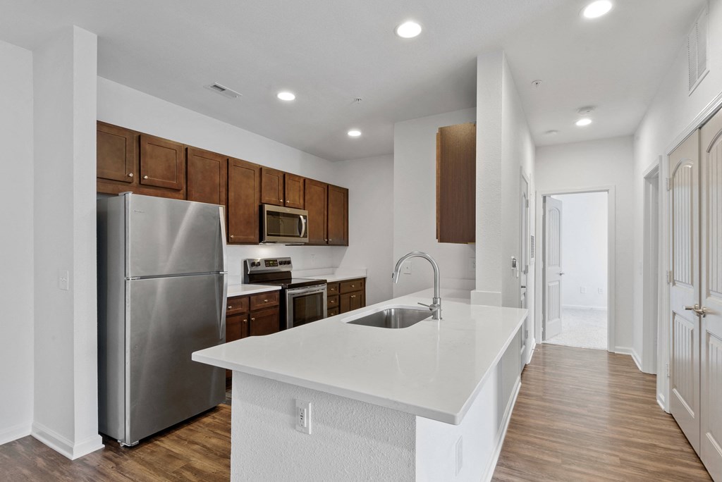 Kitchen with Quartz Countertops