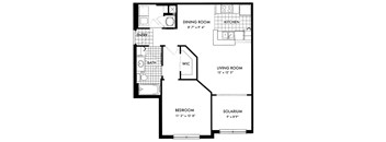 a floor plan of a house