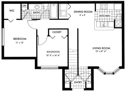 a floor plan of a house