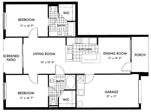 a floor plan of a house