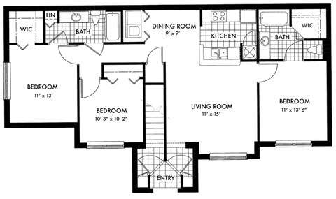 a floor plan of a house