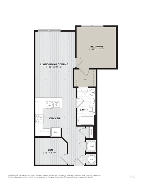 this floor plan is an approximation of the 1 bedroom 1120 sq ft floor