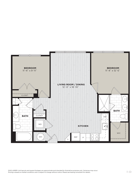 this floor plan is an illustration of our 1120 sq ft