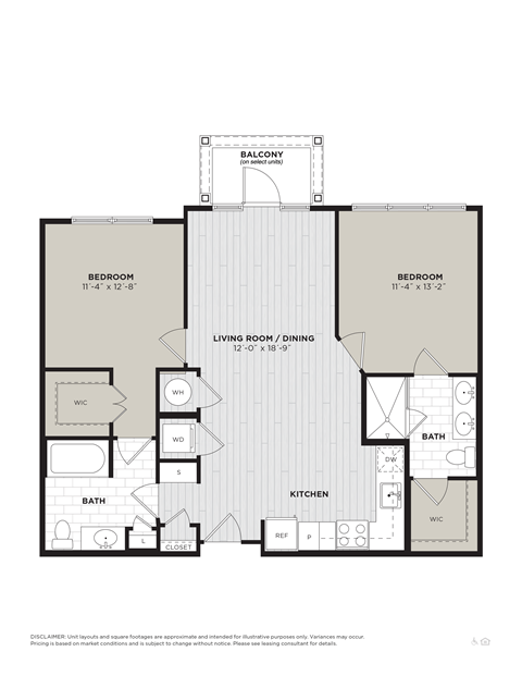 this floor plan is an approximation of our 1120 sq ft floor plan