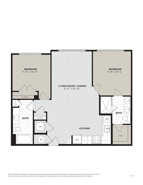 this floor plan is an illustration of our 1120 sq ft