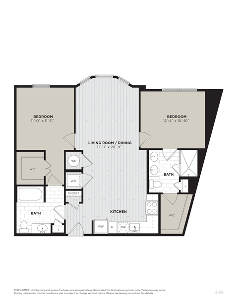 a floor plan of a 403 sq ft floor plan