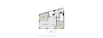 a floor plan of a bedroom floor plan with a closet