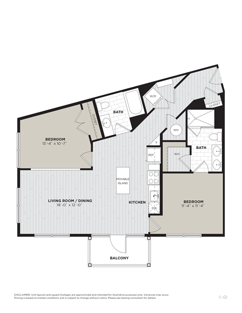 a floor plan of a bedroom floor plan with a closet