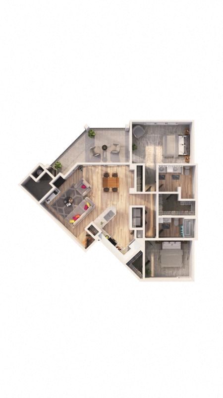 a floor plan of a house