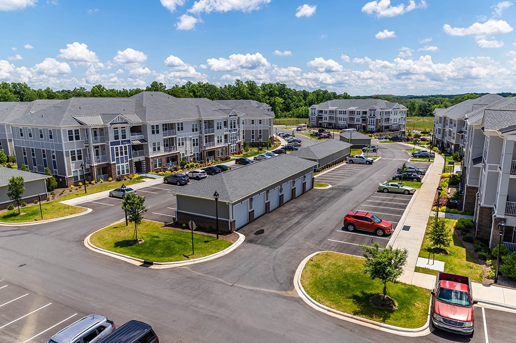 Bell Riverbend Village exterior building birdeye view