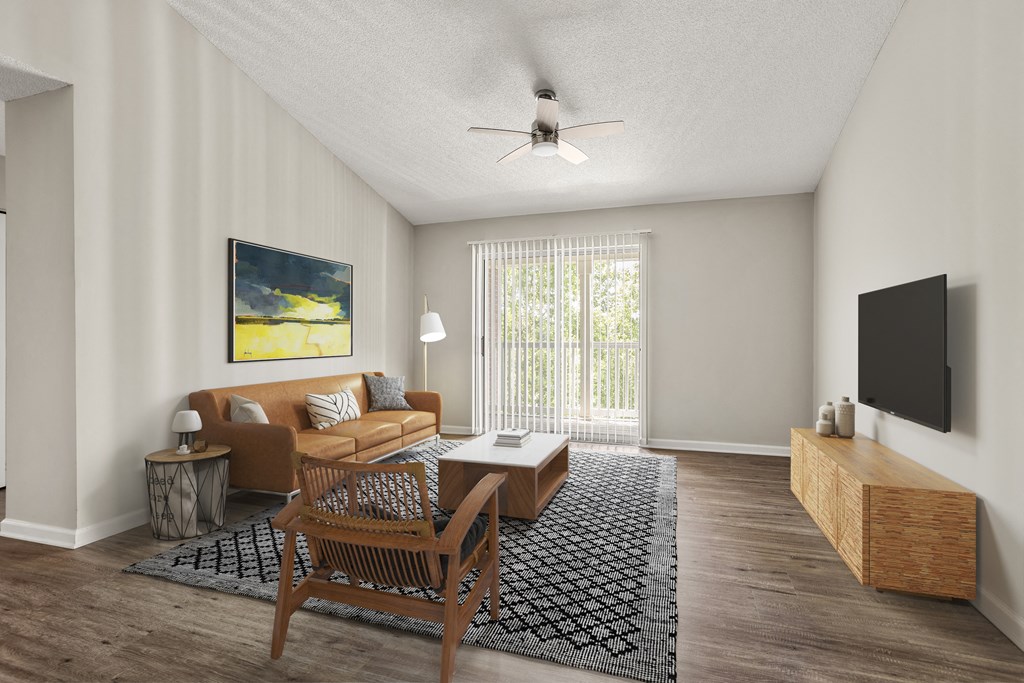 Bell Roper Mountain Living Room With View of Balcony