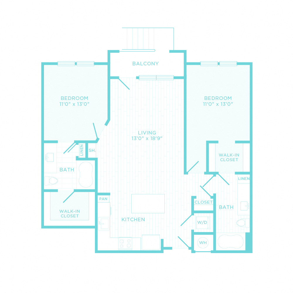 Floor Plans of Bell Shady Grove in Rockville, MD