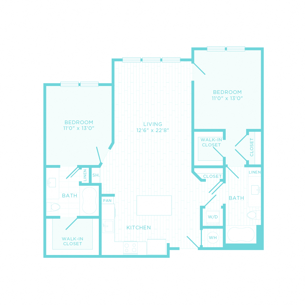 Floor Plans of Bell Shady Grove in Rockville, MD