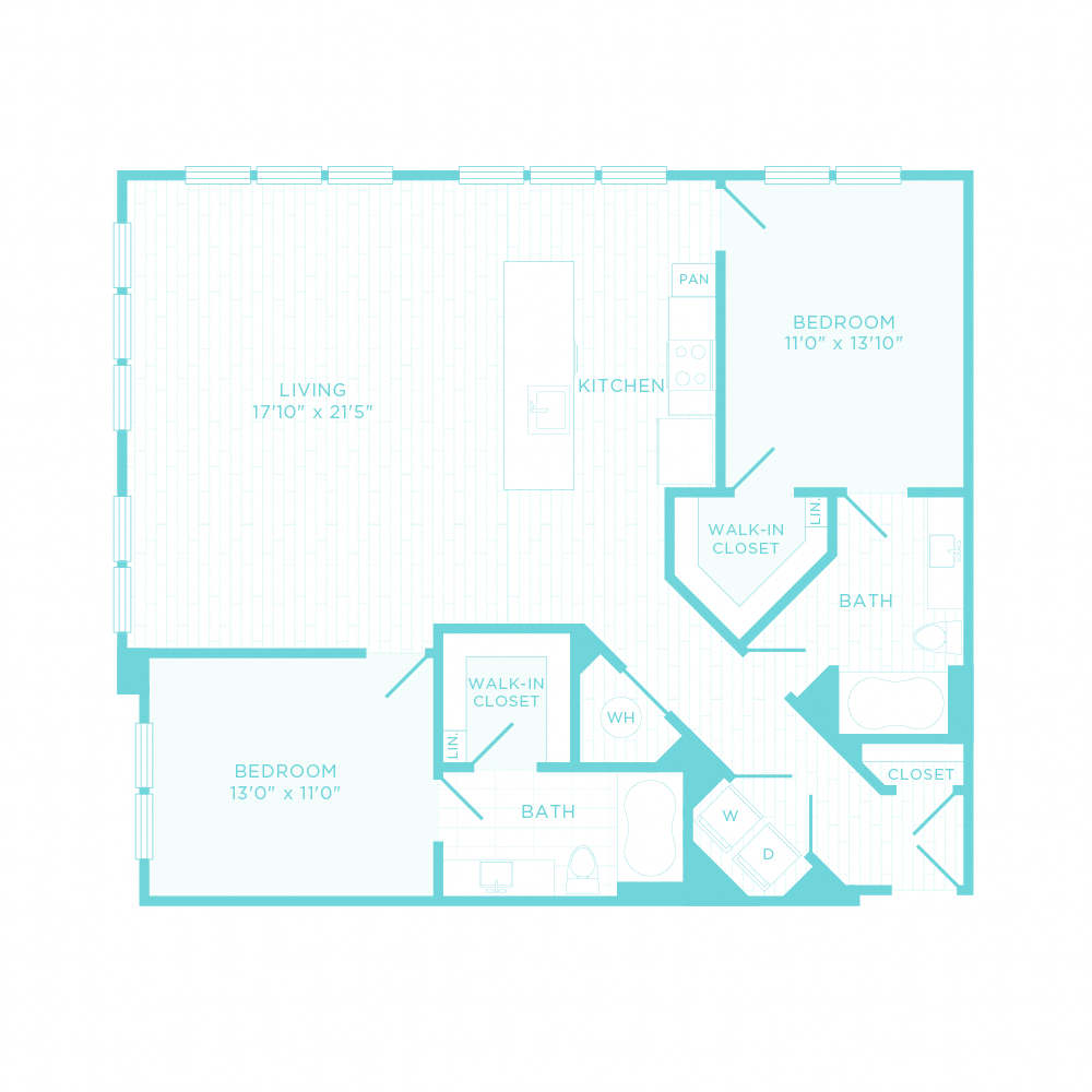 Floor Plans of Bell Shady Grove in Rockville, MD