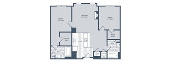 blueprint of 2 bedroom floor plan  the residences at sawmill estates