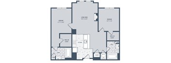 a blueprint of the 2nd and 3rd floors of a floor plan with an
