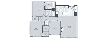 a blueprint of a floor plan of a house
