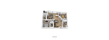 B2B 2 Bd 2 Bath 1078 sqft