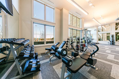 the gym at the preserve at green valley townhomes co