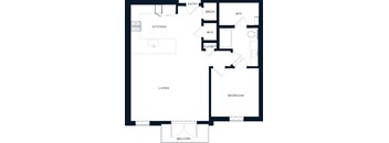 A black and white image of a floor plan for a home.