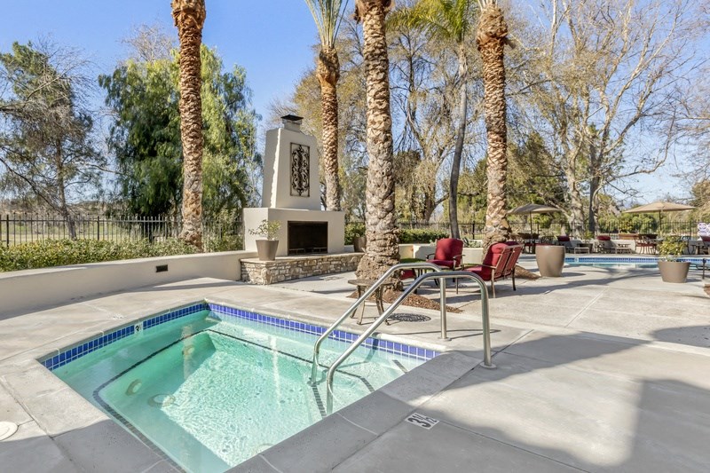 the swimming pool at the preserve apartments