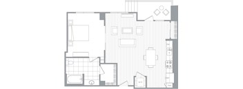A floor plan of a house with labeled rooms such as "DW" and "W/D".