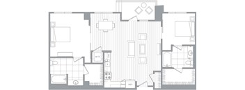 A floor plan of a house with labeled rooms such as W/D and PAN.