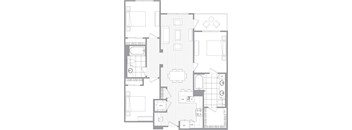 A floor plan of a house with labeled rooms such as "DW" and "WD".