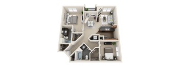a floor plan of a 1 bedroom192 sq ft house