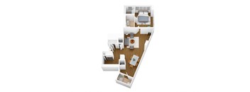 bedroom floor plan  the residences at sawmill apartments in