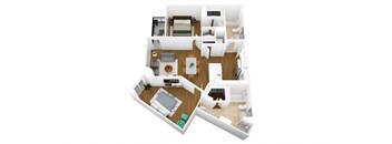 bedroom floor plan an open concept living room and dining room with a kitchen